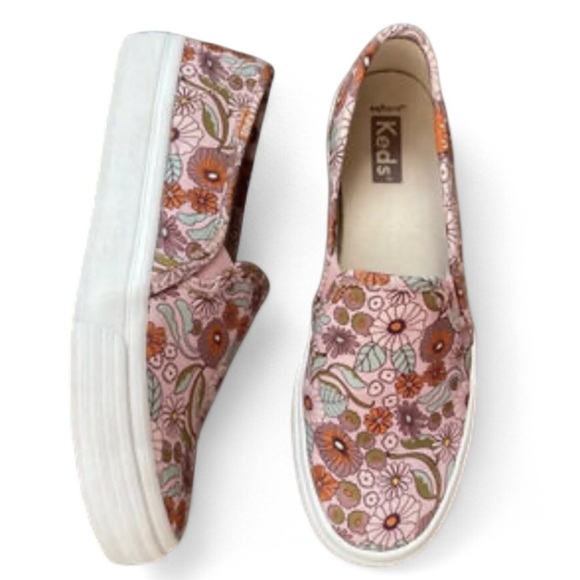 Keds Shoes - Keds Pink Floral Slip-On Sneakers